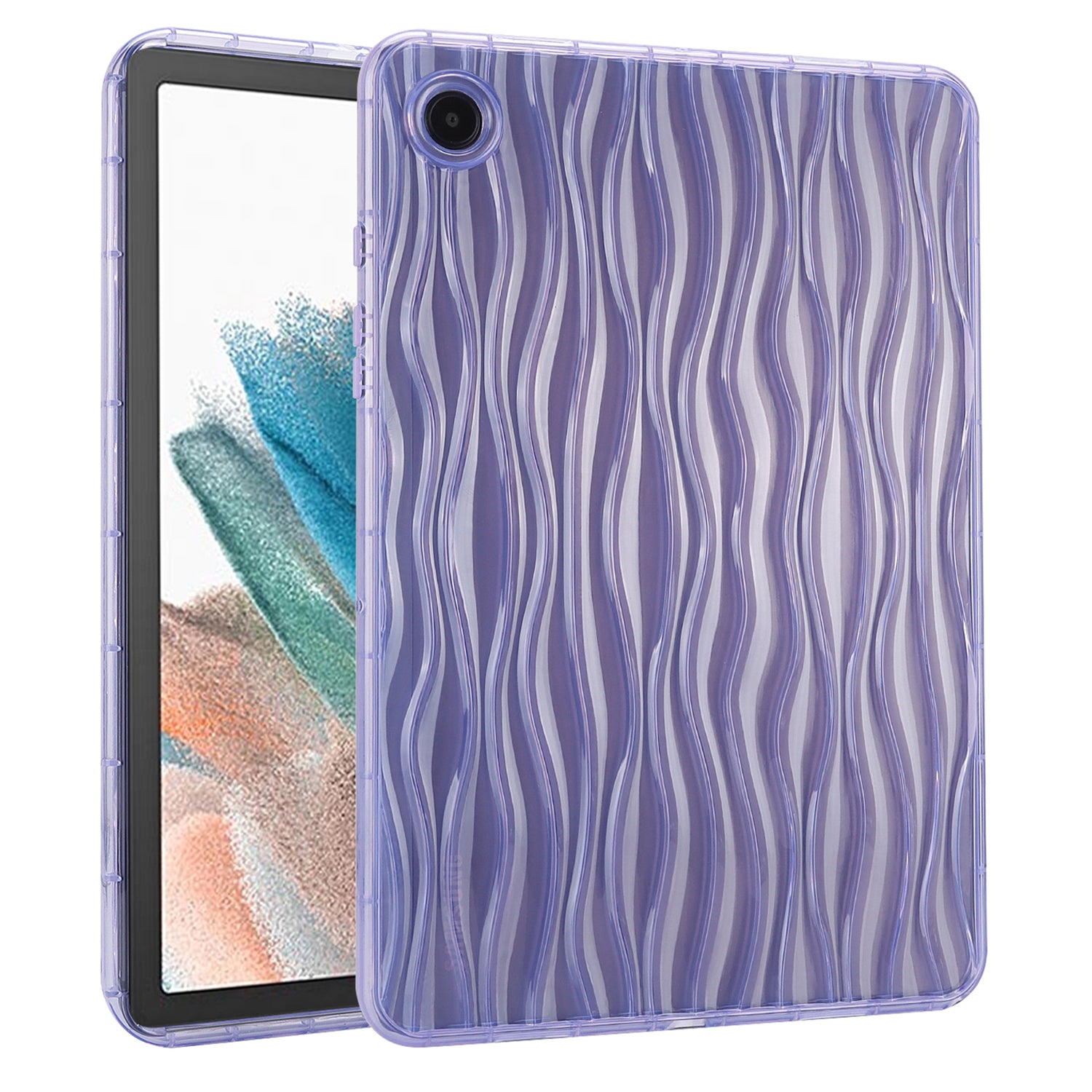 For Samsung Galaxy Tab A8 (2021) X200 Tab A8 (2022) Wave Texture Protective Cover Clear TPU Tablet Case For Samsung Galaxy Tab A8 (2021) X200 Tab A8 (2022) Wave Texture Protective Cover Clear TPU Tablet Case